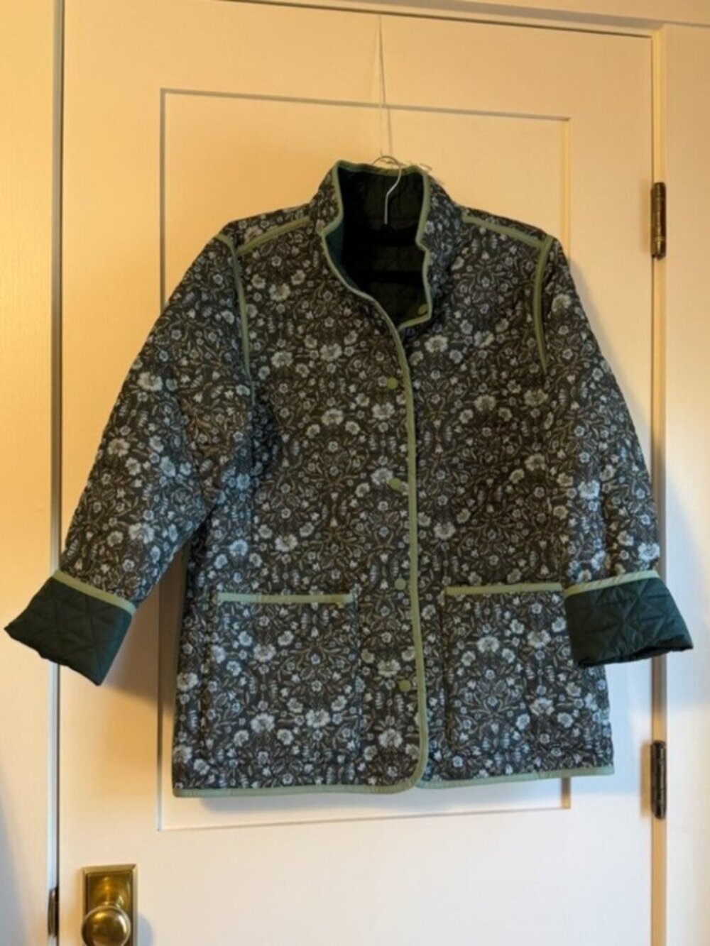 Lands' End Primaloft Reversible Quilted Barn Jacket